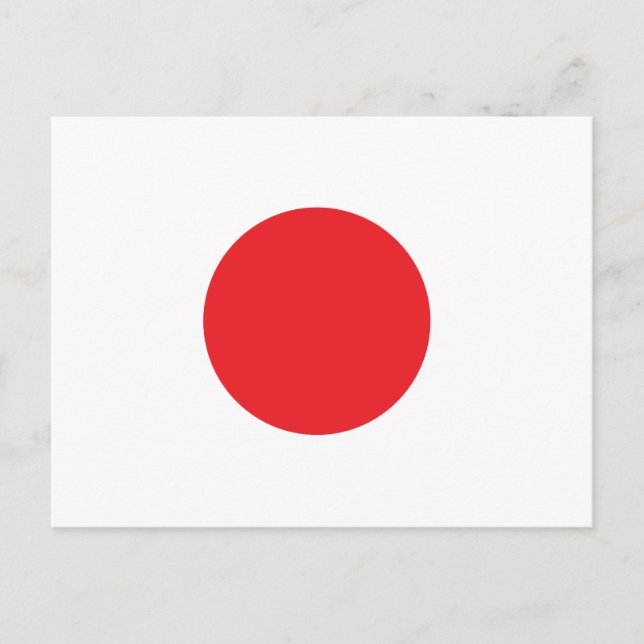 Japanische Flagge Postkarte (Vorderseite)