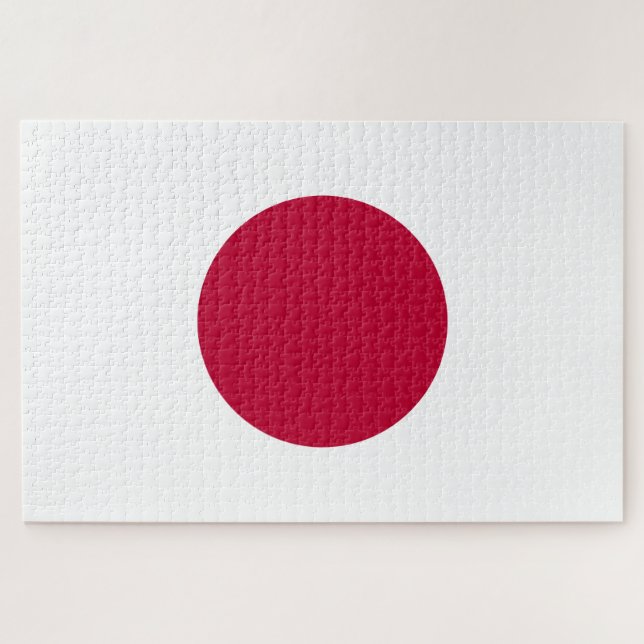 Japanische Flagge Puzzle (Horizontal)