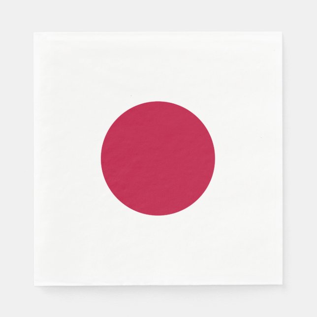 Japanische Flagge Serviette (Vorderseite)