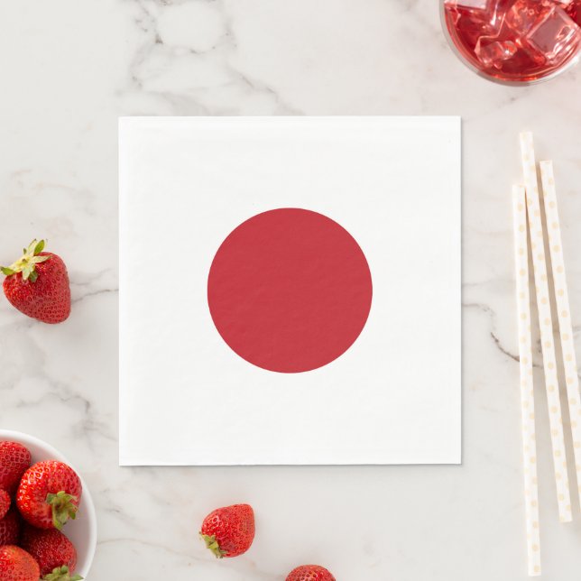 Japanische Flagge Serviette (Beispiel)