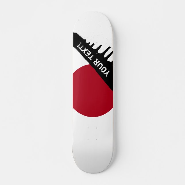 Japanische Flagge Skateboard (Vorne)