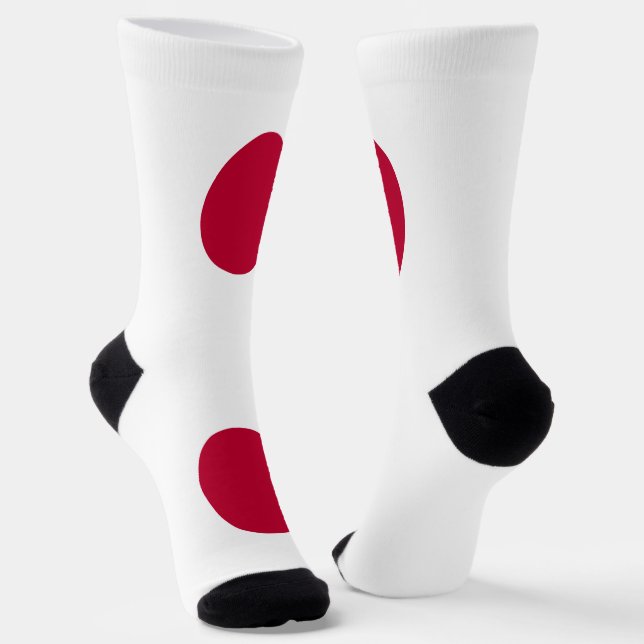 Japanische Flagge Socken (Gewinkelt)