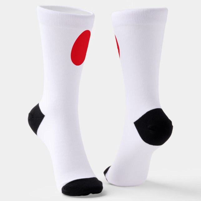 Japanische Flagge Socken (Gewinkelt)