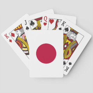 Japanische Flagge Spielkarten