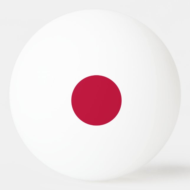 Japanische Flagge Tischtennisball (Vorderseite)