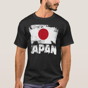 Japanische Flagge Vintag beängstigend japanische G T-Shirt