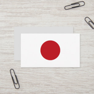 Japanische Flagge Visitenkarte