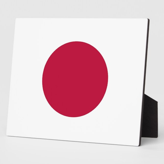 Japanische Flaggenebene Fotoplatte (Seite)