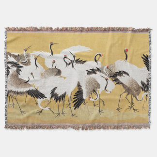Japanische Flock Cranes Vintag Bird Rich Classic Decke