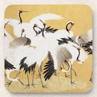 Japanische Flock Cranes Vintag Bird Rich Classic