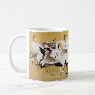 Japanische Flock Cranes Vintag Bird Rich Classic Kaffeetasse