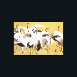 Japanische Flock Cranes Vintag Bird Rich Classic Leinwanddruck<br><div class="desc">Dieses Bild basiert auf der japanischen Kranherde (18. Jahrhundert) Vintage Malerei von Ishida Yutei. Originelles Public Domain Image vom Minneapolis Institut für Kunst.</div>