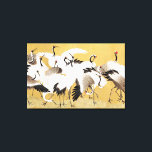 Japanische Flock Cranes Vintag Bird Rich Classic Leinwanddruck<br><div class="desc">Dieses Bild basiert auf der japanischen Kranherde (18. Jahrhundert) Vintage Malerei von Ishida Yutei. Originelles Public Domain Image vom Minneapolis Institut für Kunst.</div>