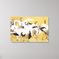 Japanische Flock Cranes Vintag Bird Rich Classic