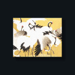 Japanische Flock Cranes Vintag Bird Rich Classic Leinwanddruck<br><div class="desc">Dieses Bild basiert auf der japanischen Kranherde (18. Jahrhundert) Vintage Malerei von Ishida Yutei. Originelles Public Domain Image vom Minneapolis Institut für Kunst.</div>