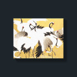 Japanische Flock Cranes Vintag Bird Rich Classic Leinwanddruck<br><div class="desc">Dieses Bild basiert auf der japanischen Kranherde (18. Jahrhundert) Vintage Malerei von Ishida Yutei. Originelles Public Domain Image vom Minneapolis Institut für Kunst.</div>