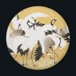 Japanische Flock Cranes Vintag Bird Rich Classic Magnet<br><div class="desc">Dieses Bild basiert auf der japanischen Kranherde (18. Jahrhundert) Vintage Malerei von Ishida Yutei. Originelles Public Domain Image vom Minneapolis Institut für Kunst.</div>