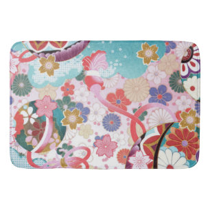 Japanische florale Large Soft Bath Mat Design Badematte