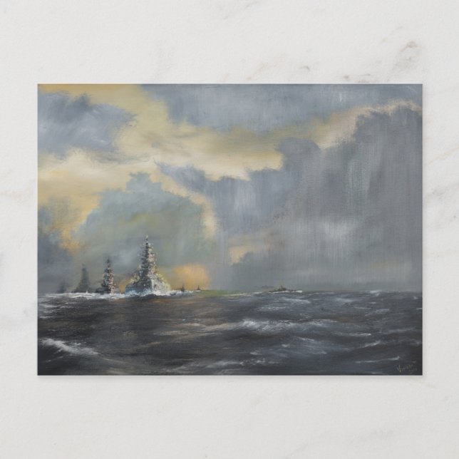 Japanische Flotte im Pazifik 1942 2013 Postkarte (Vorderseite)