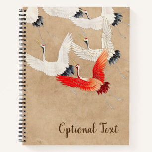 Japanische Flugkrane Notizbuch