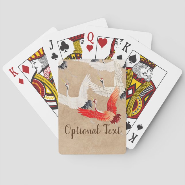 Japanische Flugkrane Spielkarten (Rückseite)