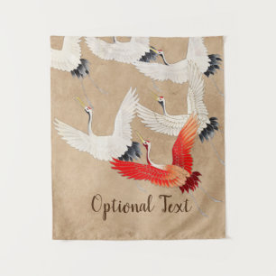 Japanische Flugkrane Wandteppich