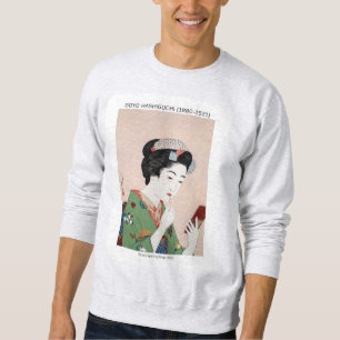 Japanische Frau, die Rouge bewirbt - Goyō Hashiguc Sweatshirt