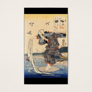 Japanische Frau, die Wäscherei im Fluss C. 1800's