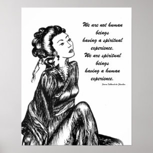 Japanische Frau geisha zeichne Stift und Tinte Poster