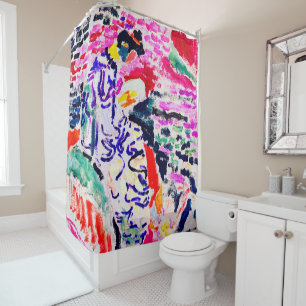 Japanische Frau neben dem Wasser, Matisse Duschvorhang
