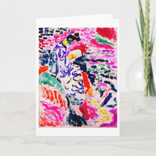 Japanische Frau neben dem Wasser, Matisse Karte