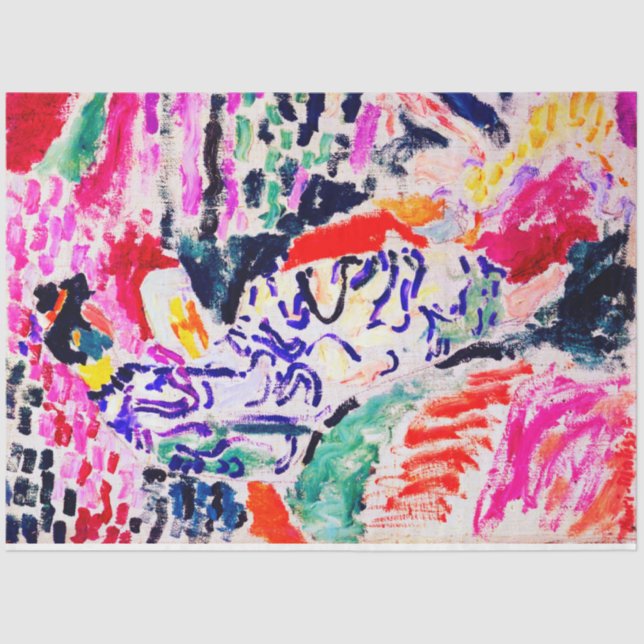 Japanische Frau neben dem Wasser, Matisse Seidenpapier (Vorderseite)