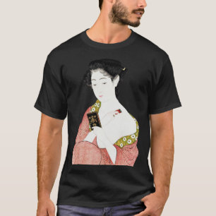 Japanische Frau schöne Geisha japanische Malerei T-Shirt