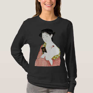 Japanische Frau schöne Geisha, japanische Malerei T-Shirt