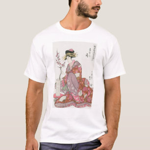 Japanische Frau Vintage-Malerei Kunst-Holzschnittd T-Shirt