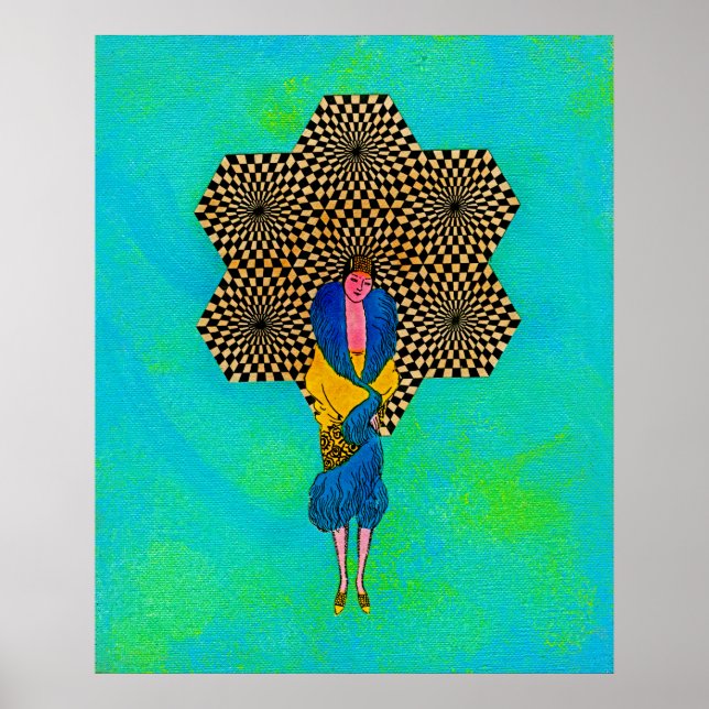 Japanische Frau von Michael Moffa Poster (Vorne)