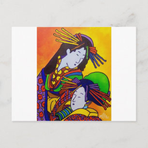 Japanische Frauen 5 von Piliero Postkarte