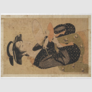 Japanische Frauen mit Tee Cup Ukiyo Art Nr. 4 Seidenpapier
