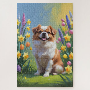 Japanische Frühlingsblumen für Hunde Puzzle