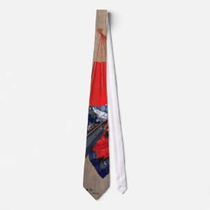 Japanische fünf Fans, Hokusai, Ukiyoe Krawatte