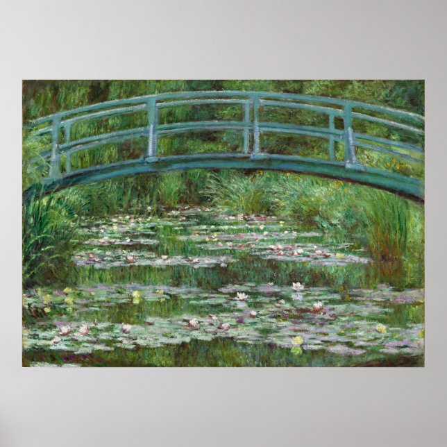 Japanische Fußbrücke Claude Monet Französische Kun Poster (Vorne)