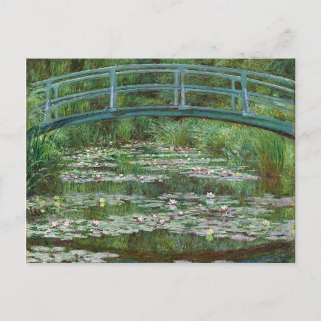 Japanische Fußbrücke Claude Monet Französische Kun Postkarte (Vorderseite)