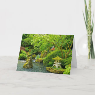 Japanische Garten-Gruß-Karte Karte