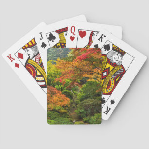 Japanische Gärten im Herbst in Portland, Oregon 2 Spielkarten