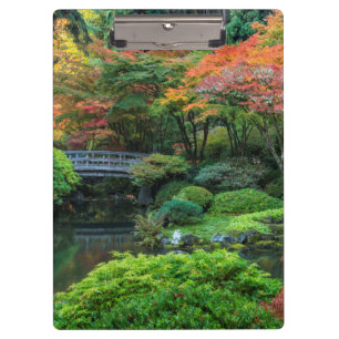Japanische Gärten im Herbst in Portland, Oregon 3 Klemmbrett