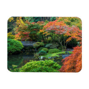 Japanische Gärten im Herbst in Portland, Oregon 3 Magnet