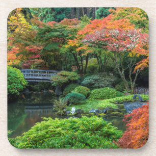 Japanische Gärten im Herbst in Portland, Oregon 3 Untersetzer