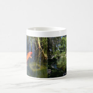 Japanische Garten Koi Fisch-Lilien-Teich-Tasse Tasse