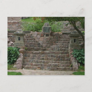 Japanische Gärten Stone Steps Sioux Falls SD Postkarte