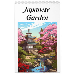 Japanische Gartenfarbe Es selbst Kalender